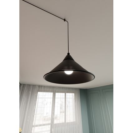 Pakabinamas sietynas ABRAMO 1xE27/15W/230V juoda