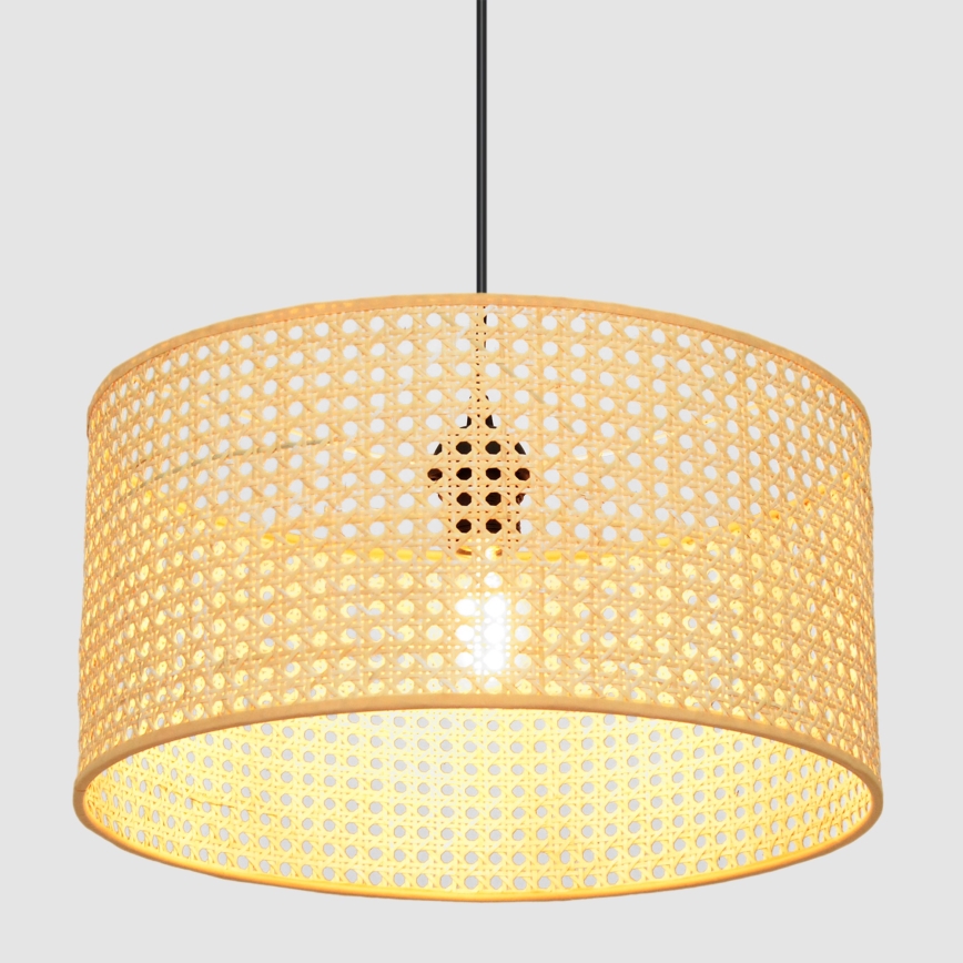 Pakabinamas sietynas ALBA 1xE27/15W/230V d. 40 cm rotango/juoda