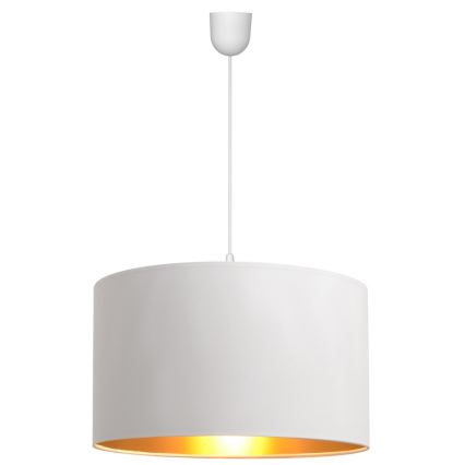 Pakabinamas sietynas ALBA 1xE27/15W/230V d. 45 cm baltas/aukso