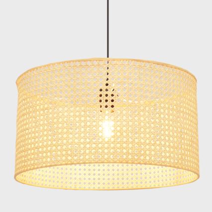 Pakabinamas sietynas ALBA 1xE27/15W/230V d. 45 cm rotango/juoda