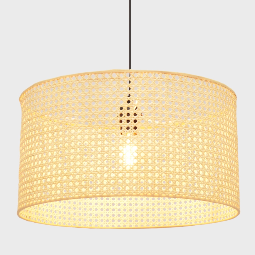 Pakabinamas sietynas ALBA 1xE27/15W/230V d. 45 cm rotango/juoda