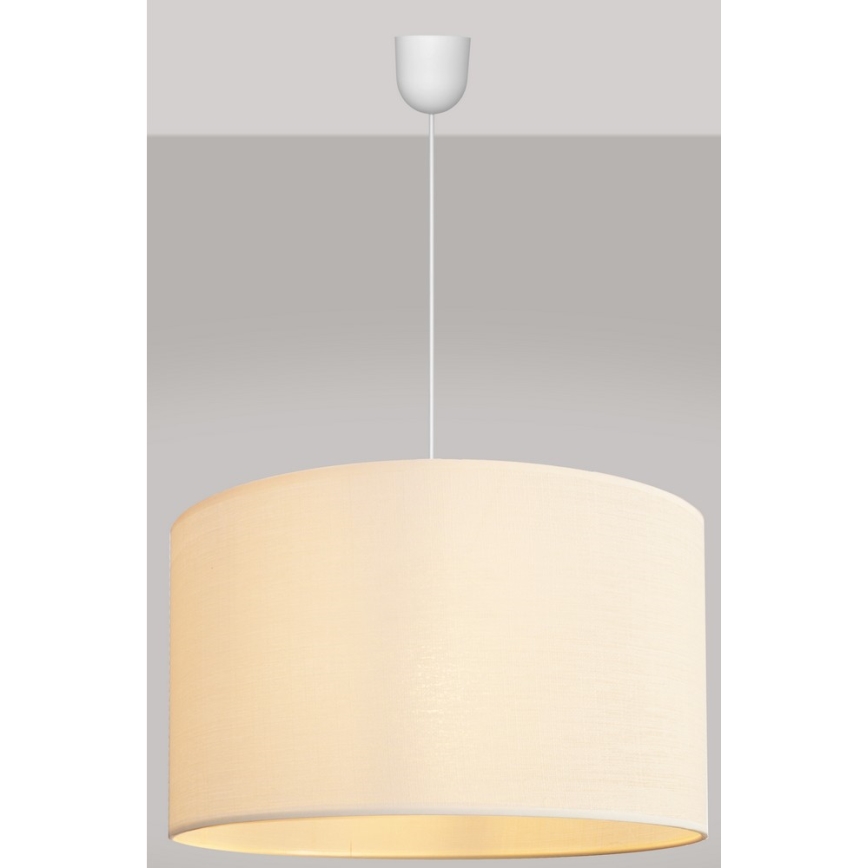 Pakabinamas sietynas ALBA 1xE27/15W/230V d. 45 cm smėlio spalvos
