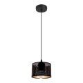 Pakabinamas sietynas ALDO 1xE27/60W/230V d. 15 cm juodas