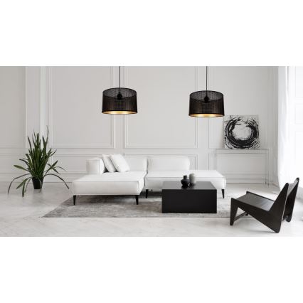 Pakabinamas sietynas ALDO 2xE27/60W/230V voras juoda