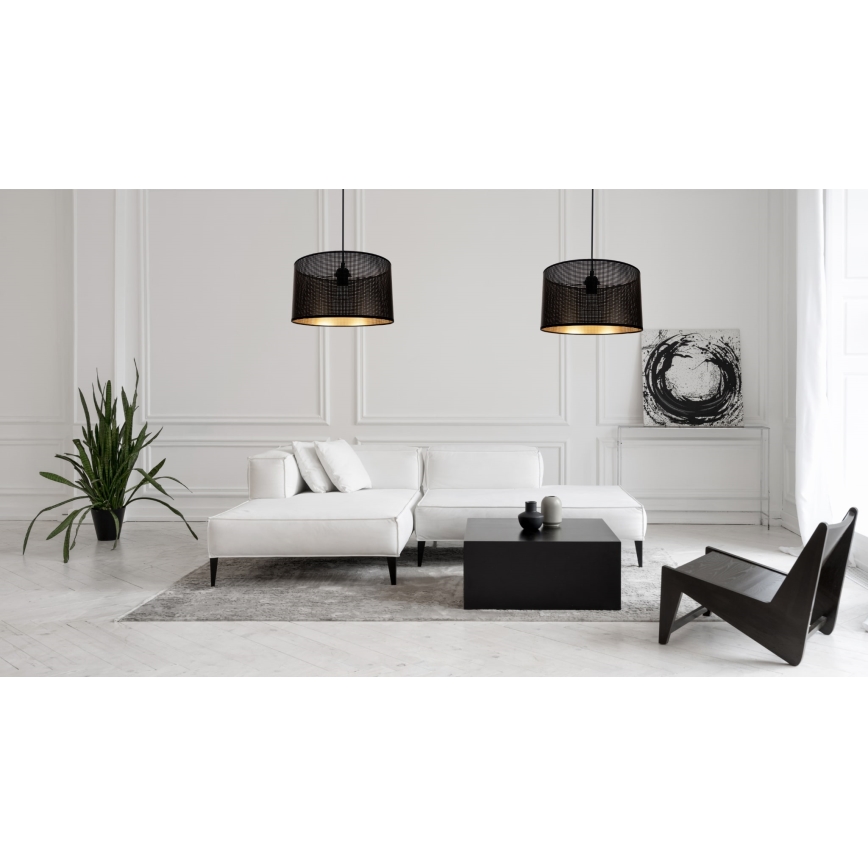 Pakabinamas sietynas ALDO 2xE27/60W/230V voras juoda