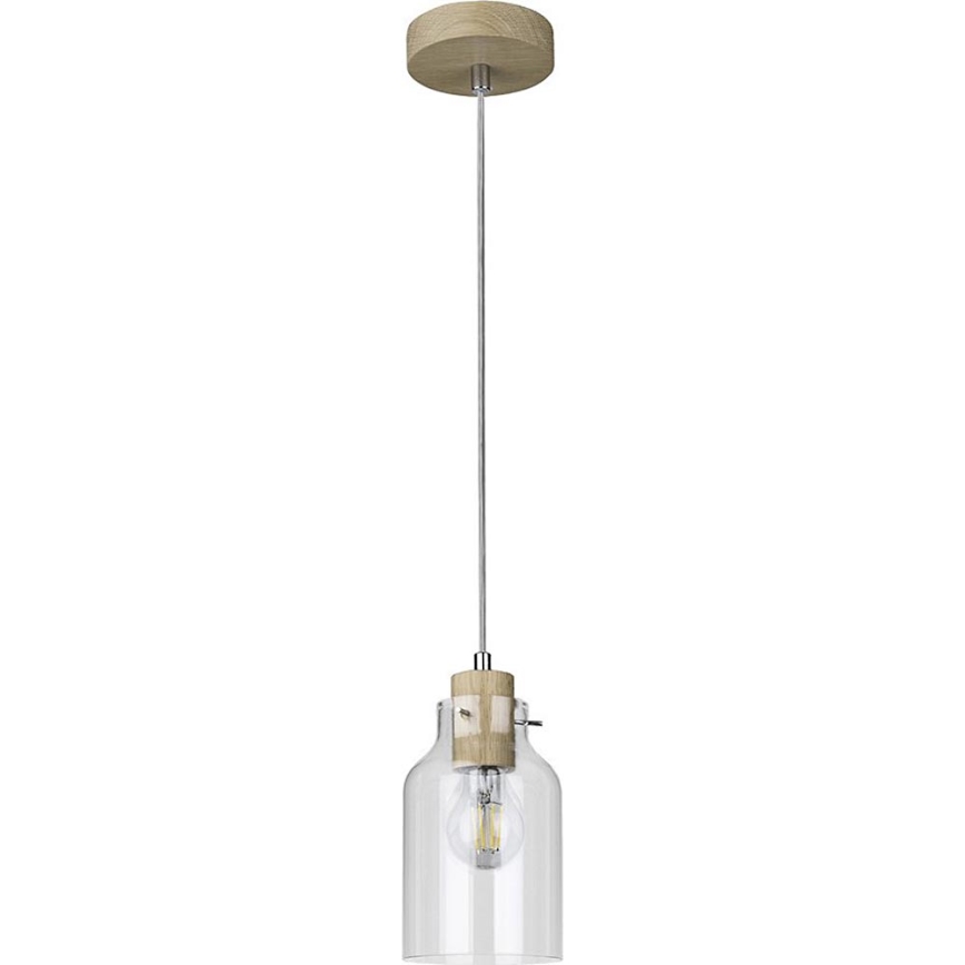 Pakabinamas sietynas ALESSANDRO 1xE27/60W/230V ąžuolas