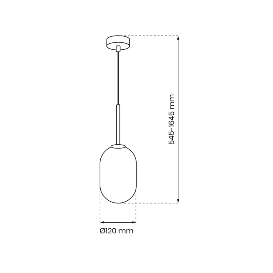 Pakabinamas sietynas ALIAS 1xG9/8W/230V diametras 12 cm juoda/pilka
