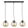 Pakabinamas sietynas AMBRE BLACK 3xE27/60W/230V juoda/dūminis ruda