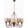 Pakabinamas sietynas ant grandinės CLASSIC 5xE14/40W/230V bronzinė/kreminė