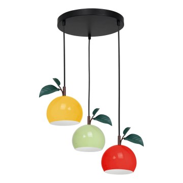 Pakabinamas sietynas APPLE 3xE27/15W/230V spalvingas