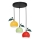Pakabinamas sietynas APPLE 3xE27/15W/230V spalvingas