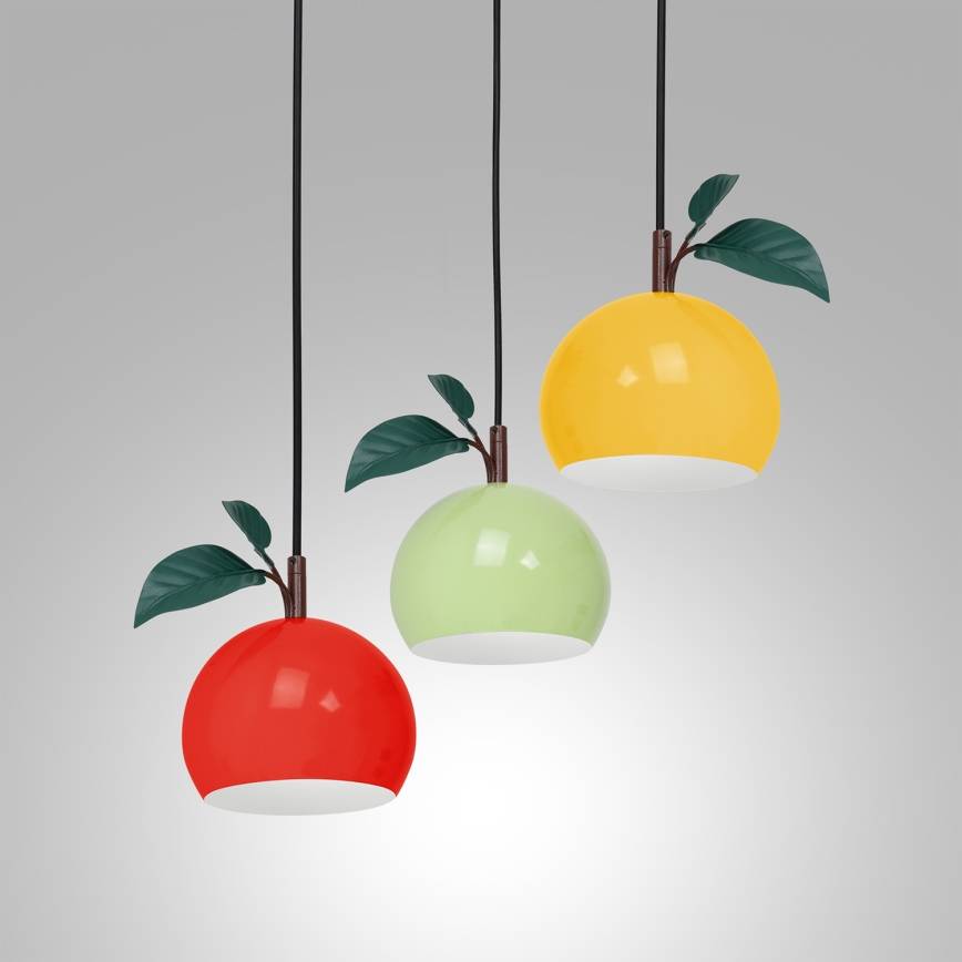 Pakabinamas sietynas APPLE 3xE27/15W/230V spalvingas