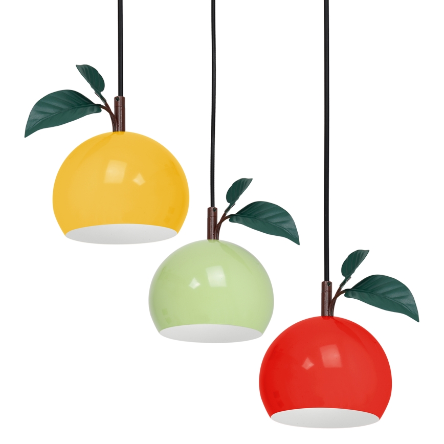 Pakabinamas sietynas APPLE 3xE27/15W/230V spalvingas