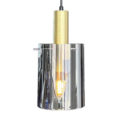 Pakabinamas sietynas ARCADIA 1xE27/60W/230V diametras 13 cm auksas/dūminis