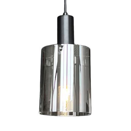 Pakabinamas sietynas ARCADIA 1xE27/60W/230V diametras 13 cm juoda/dūminis
