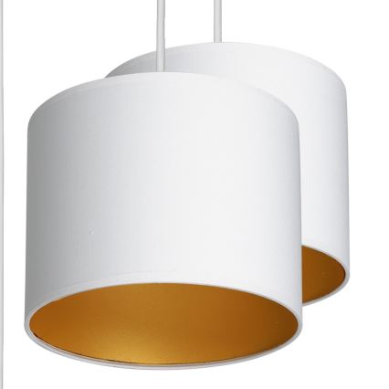 Pakabinamas sietynas ARDEN 5xE27/60W/230V baltas/aukso