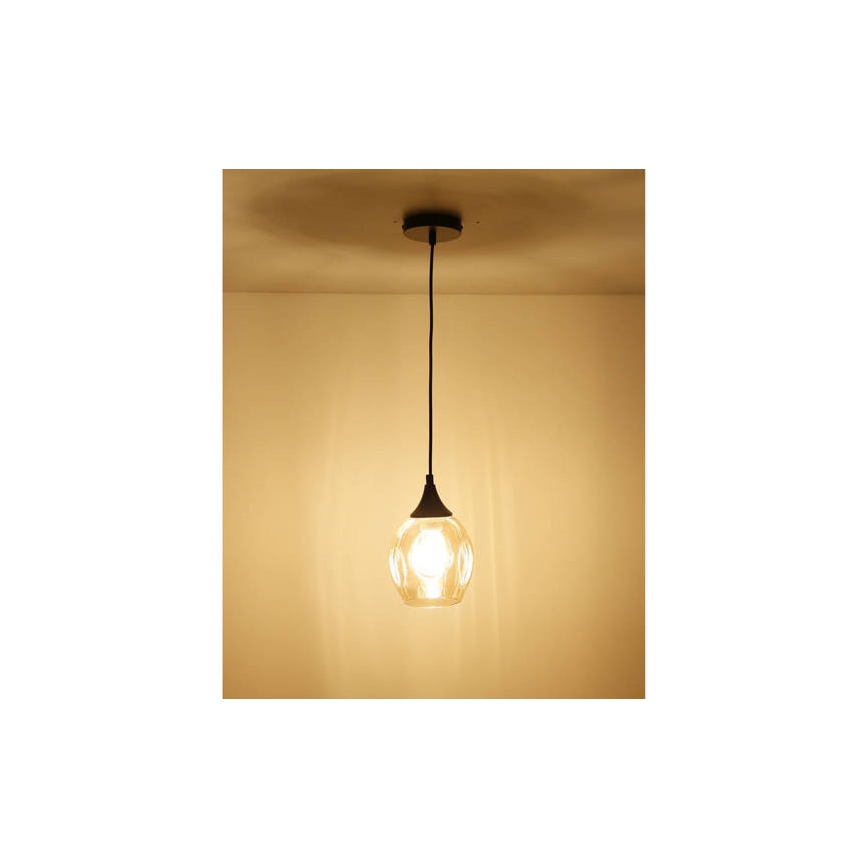 Pakabinamas sietynas ASPA 1xE27/40W/230V juodas