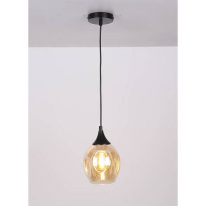 Pakabinamas sietynas ASPA 1xE27/40W/230V juodas