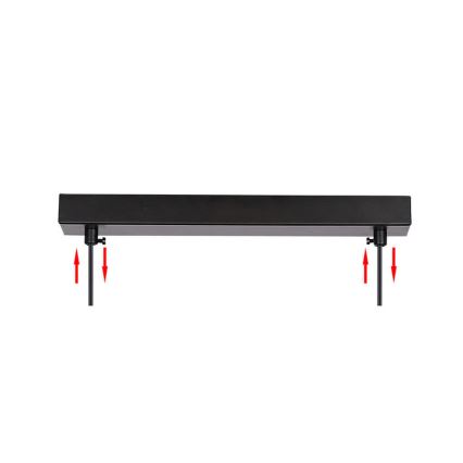 Pakabinamas sietynas ASPA 2xE27/40W/230V juodas