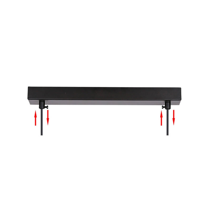 Pakabinamas sietynas ASPA 2xE27/40W/230V juodas