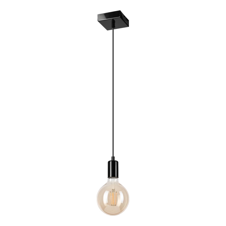 Pakabinamas sietynas ASTRID 1xE27/60W/230V blizgi juoda