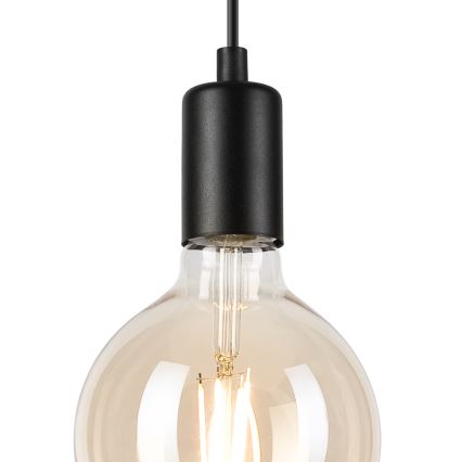 Pakabinamas sietynas ASTRID 1xE27/60W/230V matinė juoda