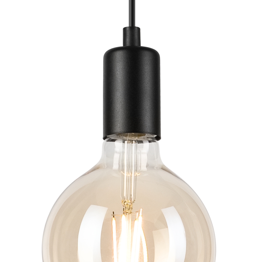 Pakabinamas sietynas ASTRID 1xE27/60W/230V matinė juoda