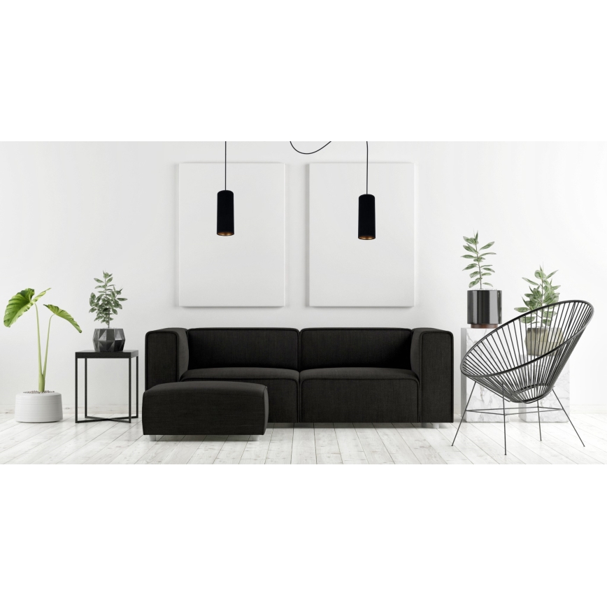 Pakabinamas sietynas AVALO 2xE27/60W/230V voras juoda
