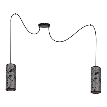 Pakabinamas sietynas AVALO 2xE27/60W/230V voras pilka/juoda