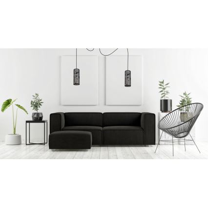 Pakabinamas sietynas AVALO 2xE27/60W/230V voras pilka/juoda