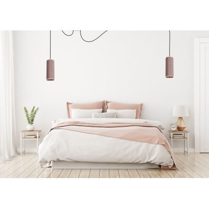 Pakabinamas sietynas AVALO 2xE27/60W/230V voras rausva/varis