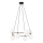 Pakabinamas sietynas AZURA 8xE14/10W/230V juoda/balta