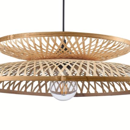Pakabinamas sietynas BALI 1xE27/20W/230V diametras 60 cm bambukas