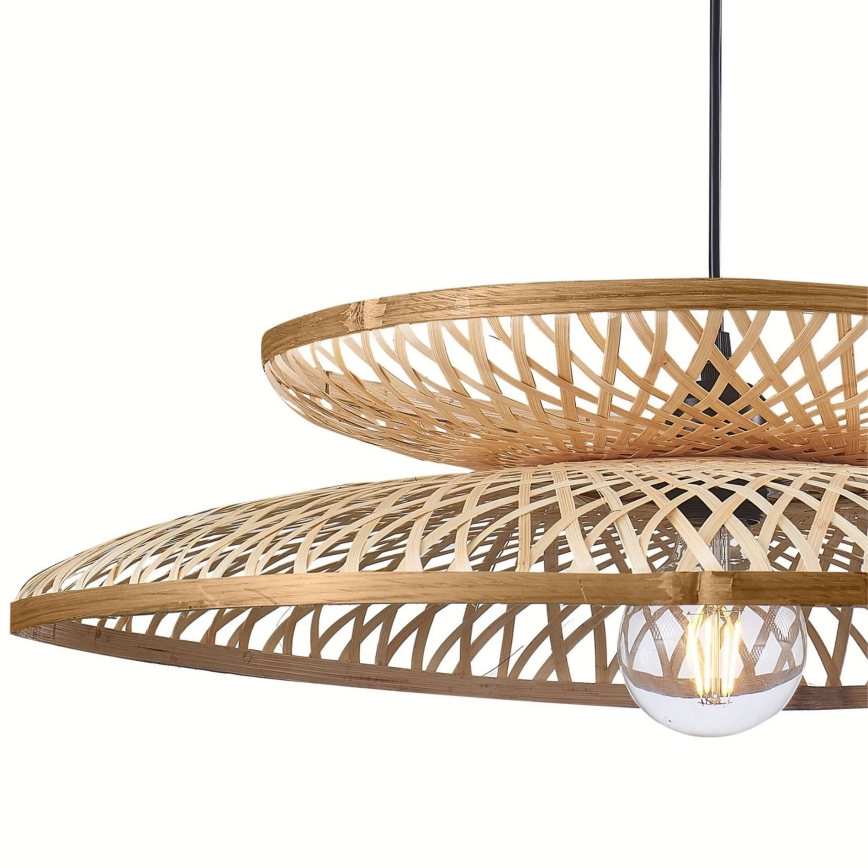 Pakabinamas sietynas BALI 1xE27/20W/230V diametras 60 cm bambukas