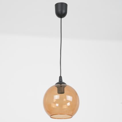 Pakabinamas sietynas BALL 1xE27/60W/230V diametras 20 cm smėlio spalva