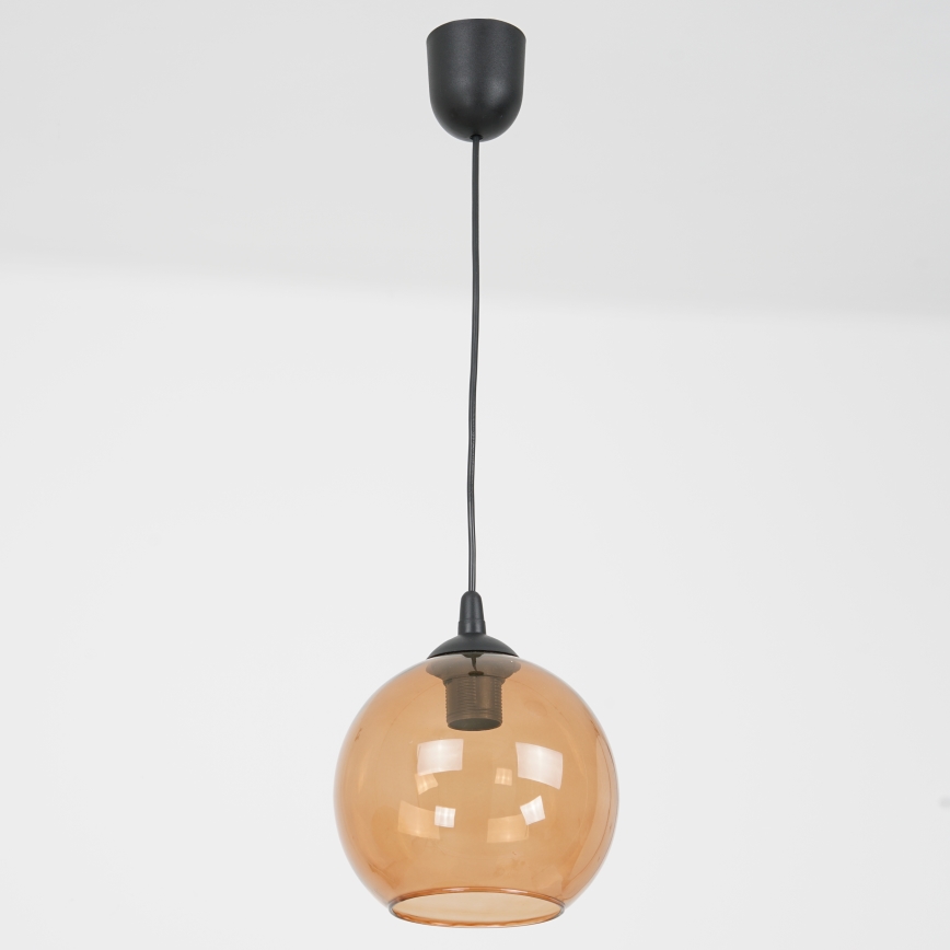 Pakabinamas sietynas BALL 1xE27/60W/230V diametras 20 cm smėlio spalva