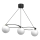 Pakabinamas sietynas BALLO 3xE27/15W/230V juoda/balta