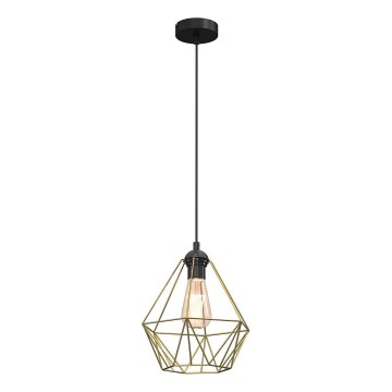 Pakabinamas sietynas BASKET 1xE27/60W/230V diametras 25 cm auksas