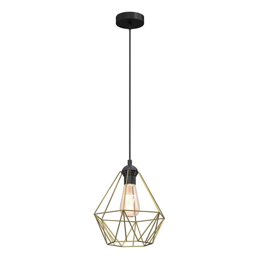 Pakabinamas sietynas BASKET 1xE27/60W/230V diametras 25 cm auksas