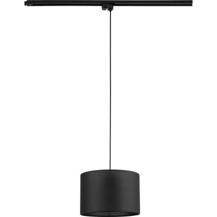Pakabinamas sietynas 1-fazės bėgių sistemai TRACER 1xE27/15W/230V diametras 30 cm juoda