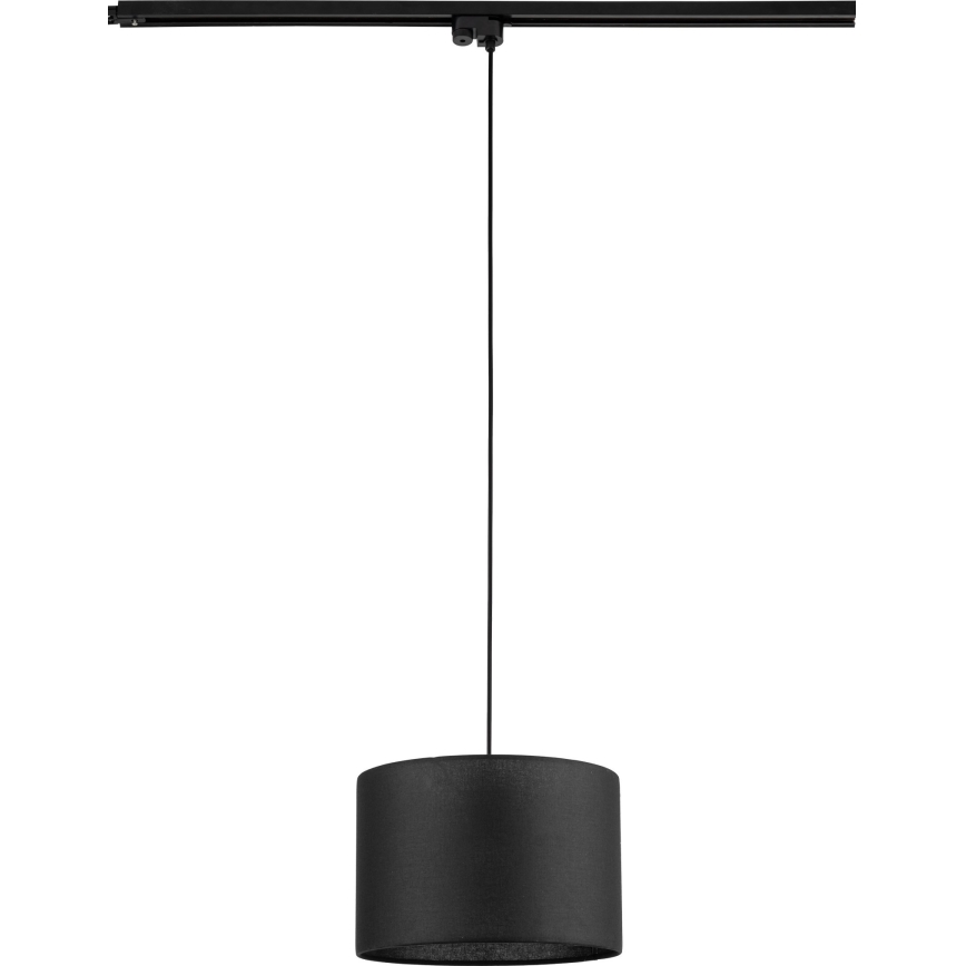 Pakabinamas sietynas 1-fazės bėgių sistemai TRACER 1xE27/15W/230V diametras 30 cm juoda