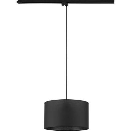 Pakabinamas sietynas 1-fazės bėgių sistemai TRACER 1xE27/15W/230V diametras 38 cm juoda