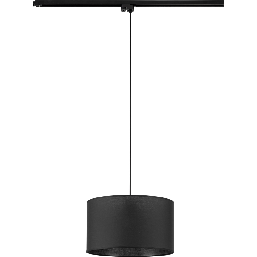 Pakabinamas sietynas 1-fazės bėgių sistemai TRACER 1xE27/15W/230V diametras 38 cm juoda