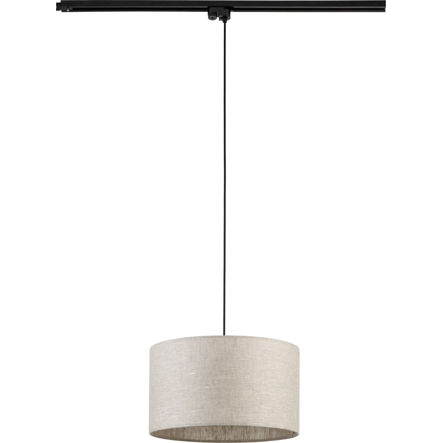 Pakabinamas sietynas 1-fazės bėgių sistemai TRACER 1xE27/15W/230V diametras 38 cm juoda/pilka