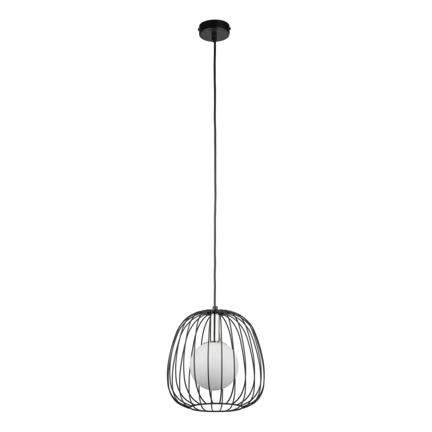Pakabinamas sietynas BELL 1xG9/12W/230V diametras 24 cm juoda/blizgus chromas