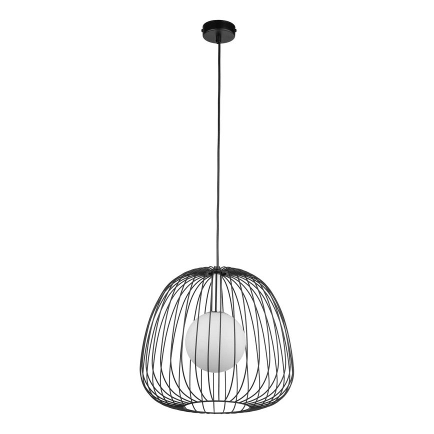 Pakabinamas sietynas BELL 1xG9/12W/230V diametras 33 cm juoda/blizgus chromas
