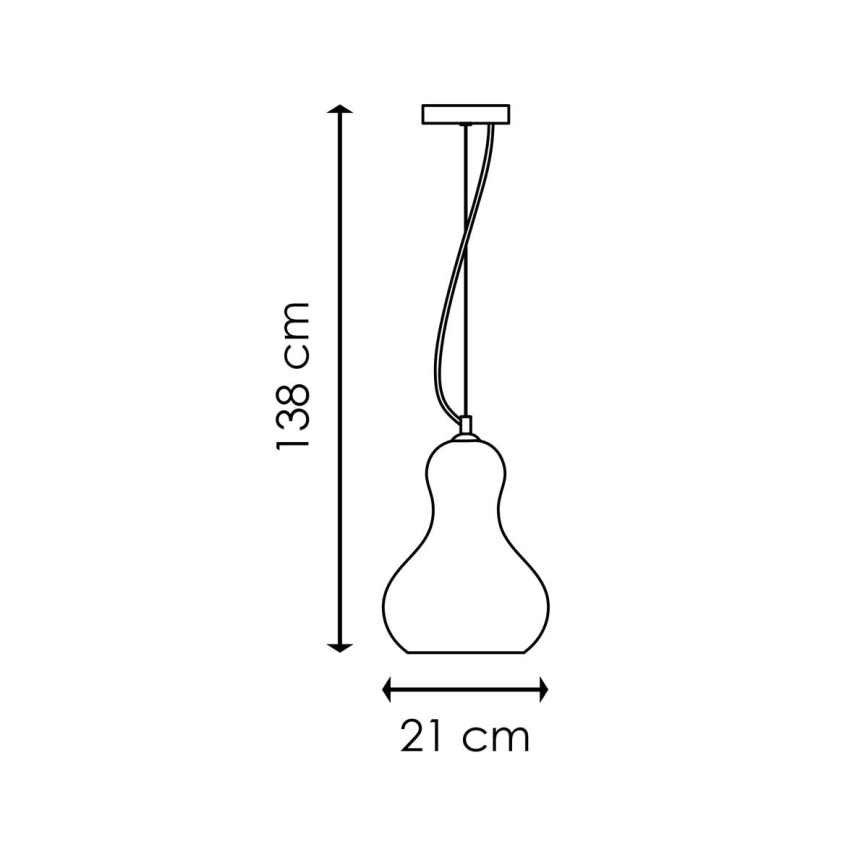 Pakabinamas sietynas BELLO 1xE27/40W/230V diametras 21 cm chromas