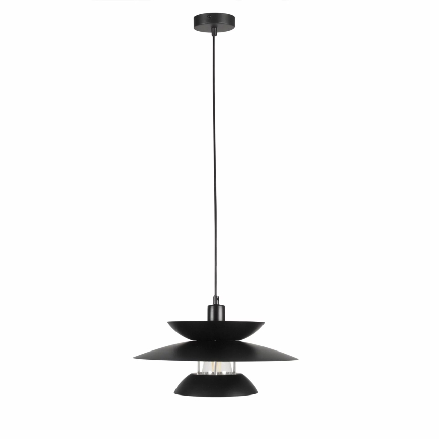 Pakabinamas sietynas BERIT 1xE27/20W/230V juoda