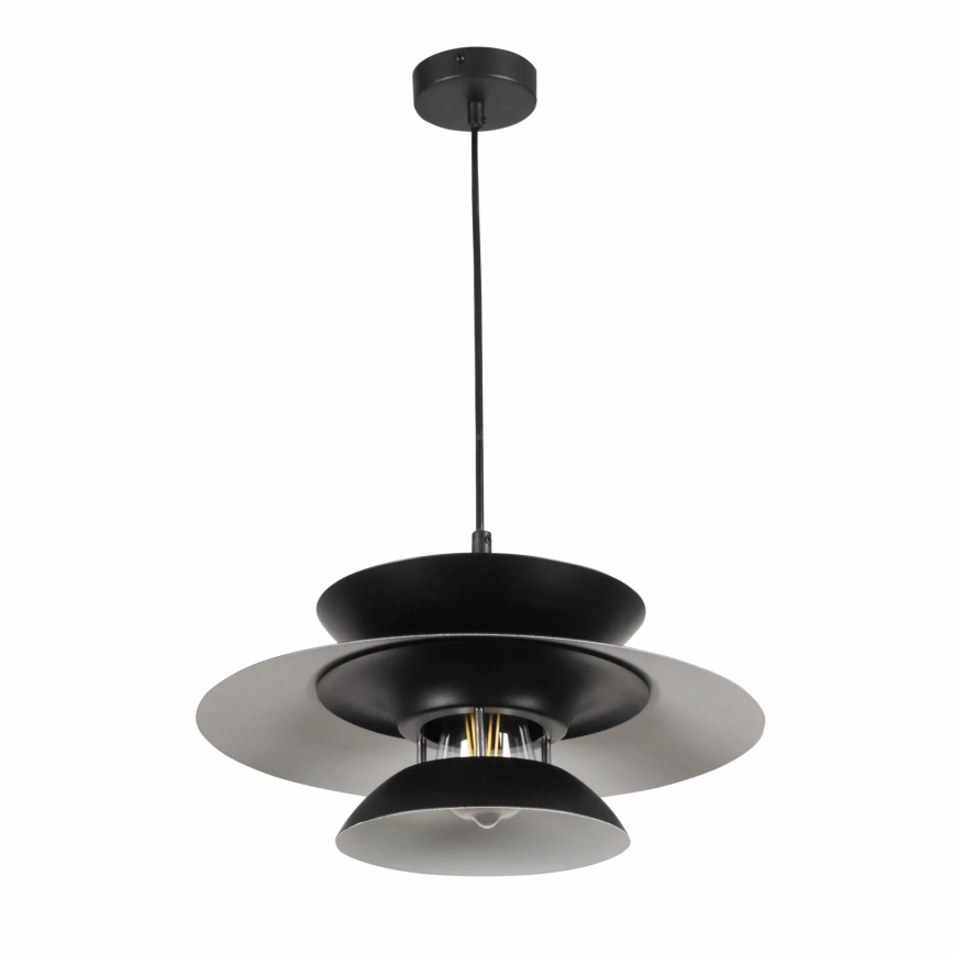 Pakabinamas sietynas BERIT 1xE27/20W/230V juoda