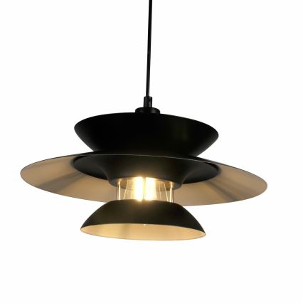 Pakabinamas sietynas BERIT 1xE27/20W/230V juoda